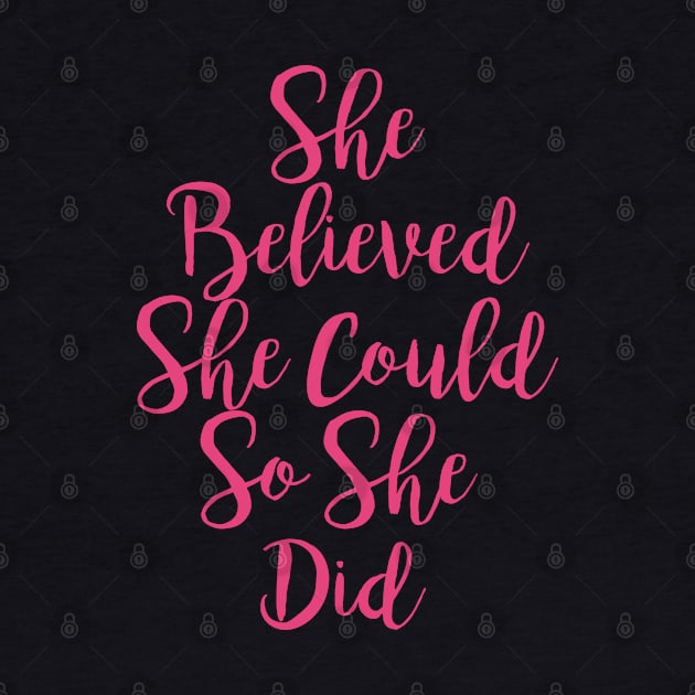 she believed she could so she did by cbpublic
